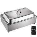 9.5 Quart Electric Stainless Steel Food Warmer with Lid E909280