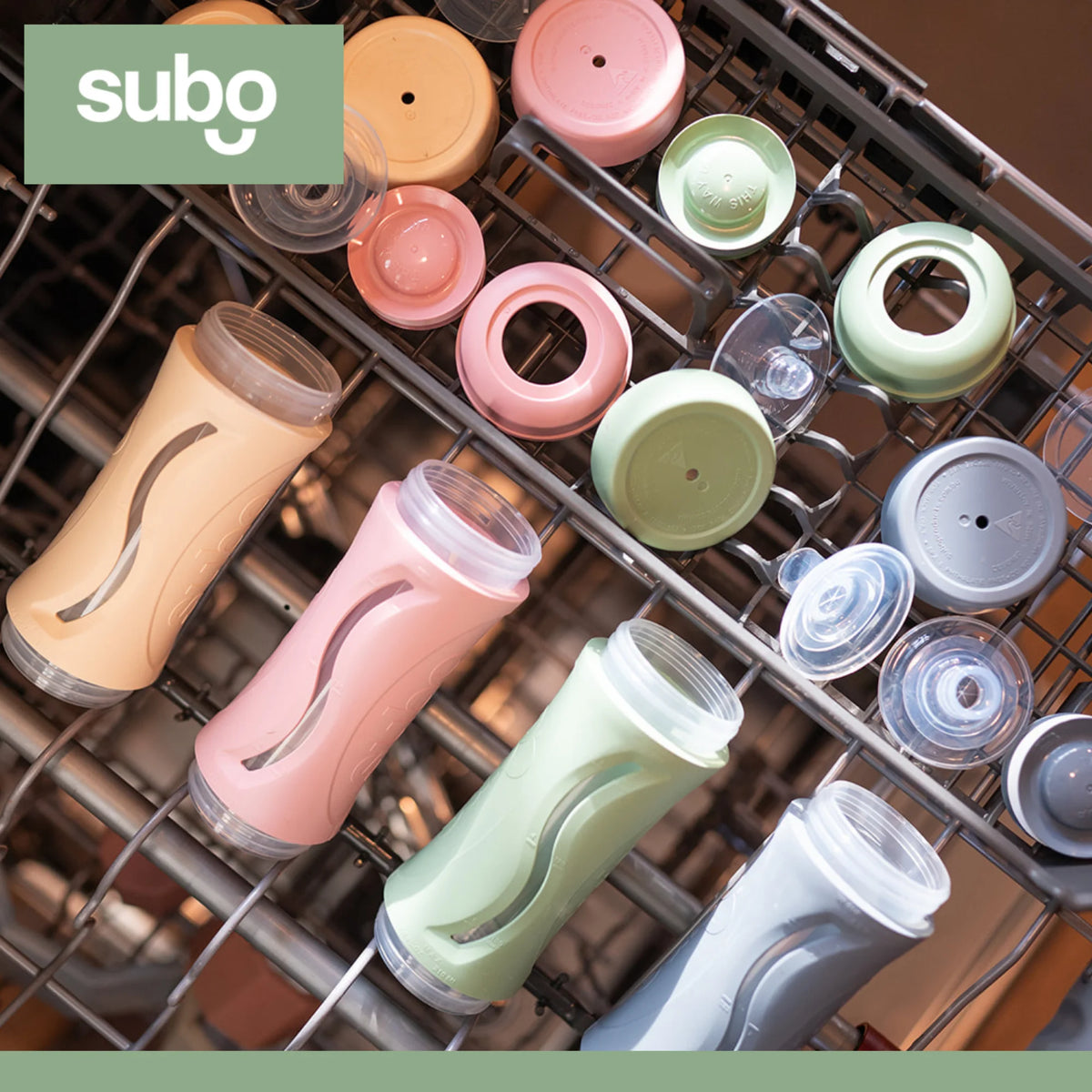 Baby Food Bottle Self Feeder Reusable Silicone Cup Sage Y186