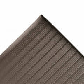 Anti-Fatigue Mat, 3 ft W x 60 ft L x 3/8 in, PVC Foam, Ribbed, Black Z113