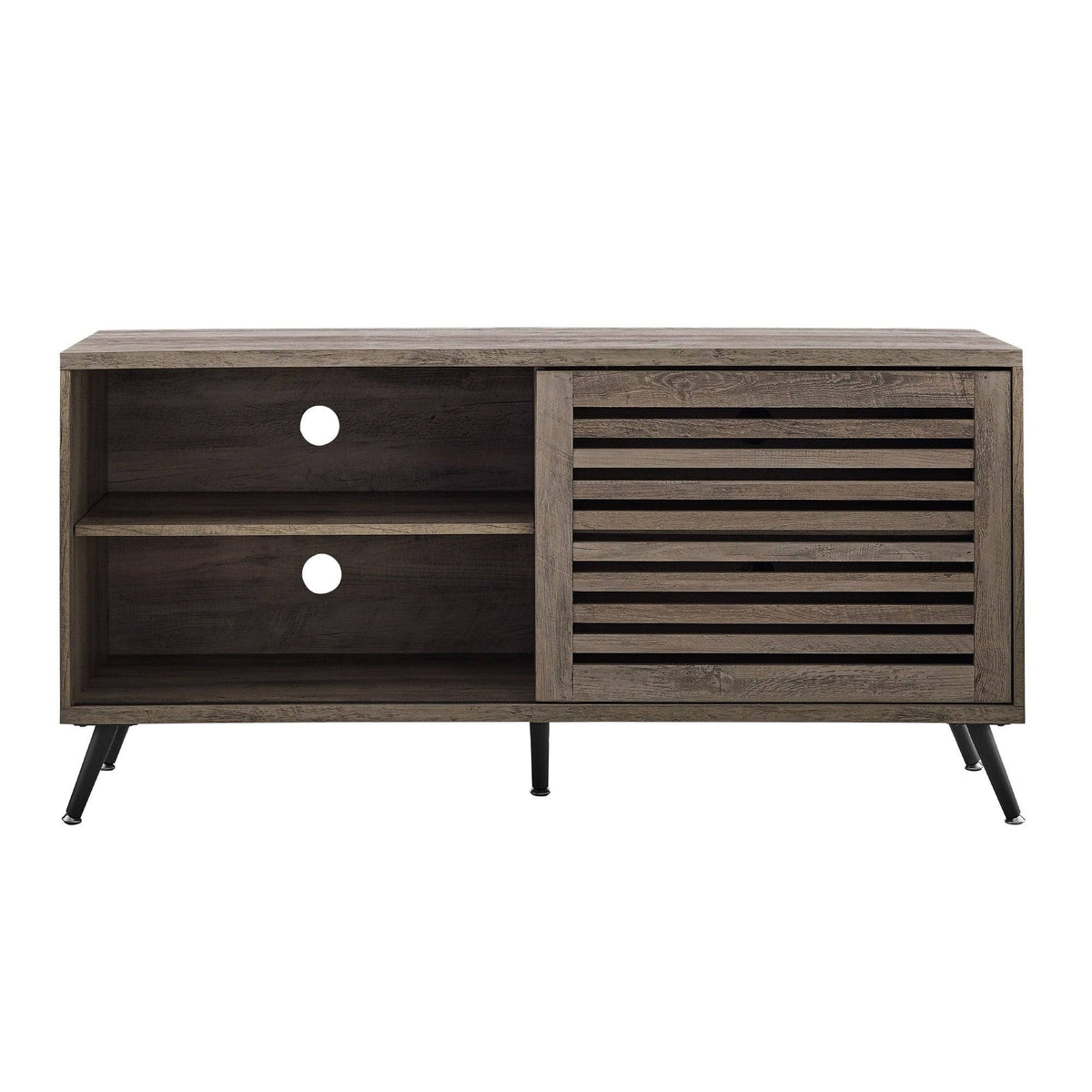 Sliding Door TV Console - Grey Wash B210