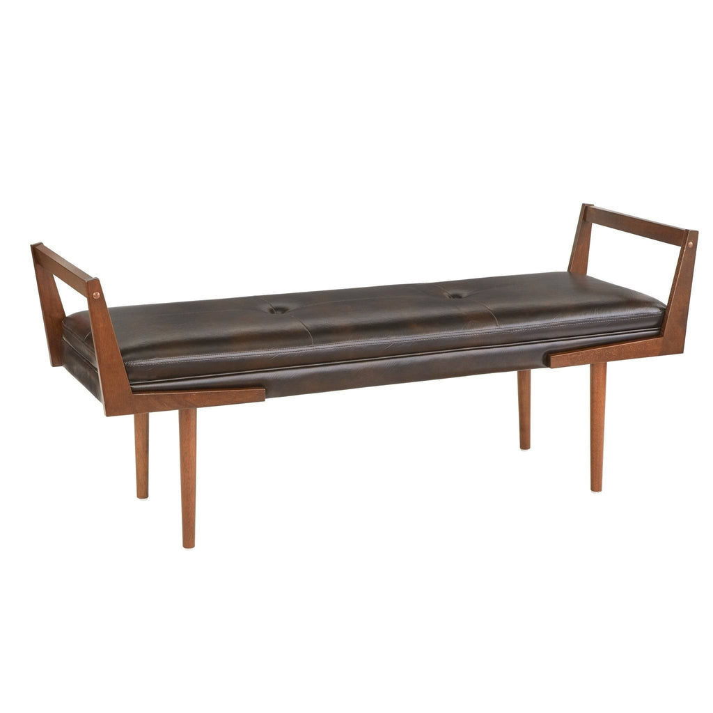 Charcoal Grey Fabric Bench H937