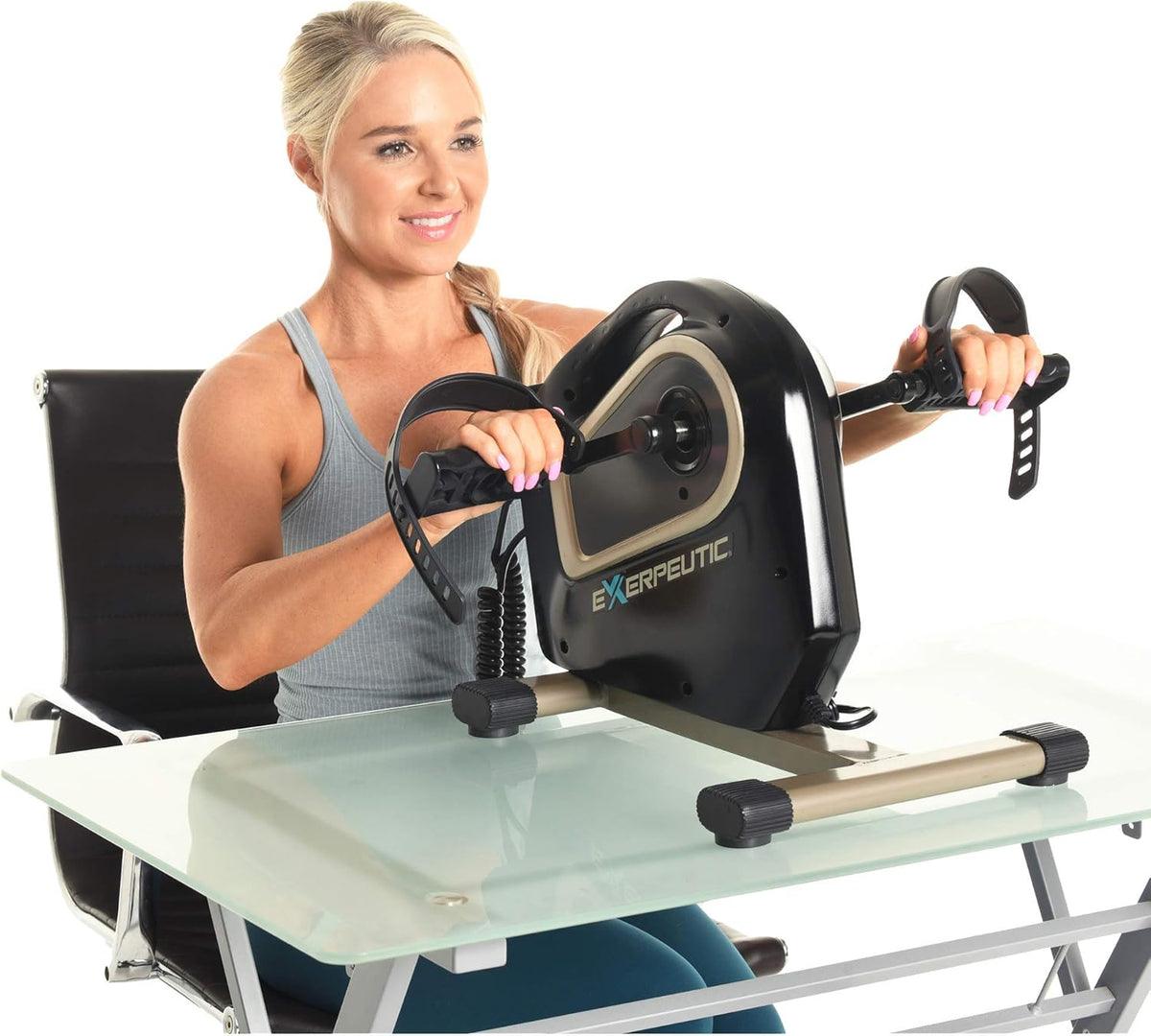Black Motorized Electric Pedal Exerciser D8476