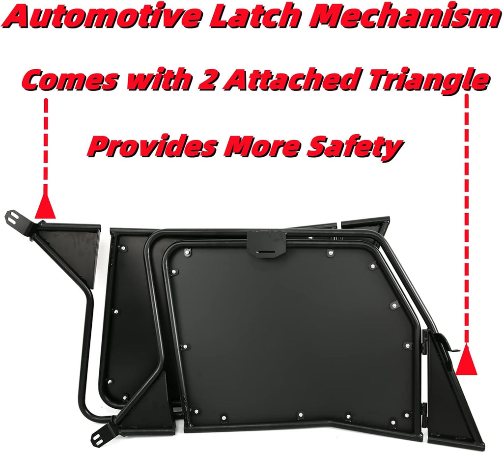 UTV Metal Doors with Automotive Style Latch, 2Pcs U3867