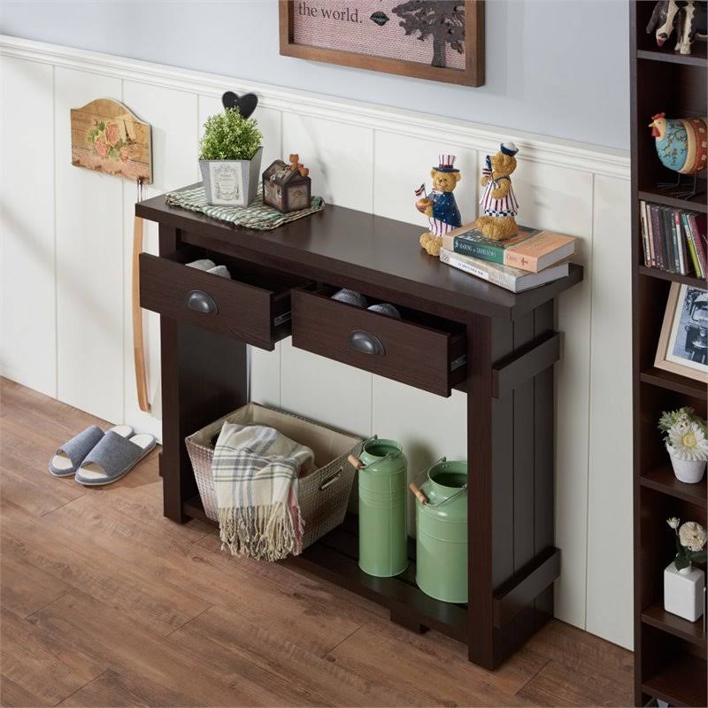 Walnut Console Table S5099