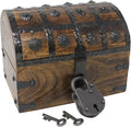 Pirate Treasure Chest with Iron Lock and Skeleton Key R500