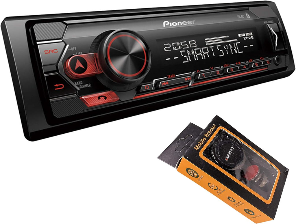 Single DIN Bluetooth Digital Media Receiver with 6.5 Car Speakers I14888