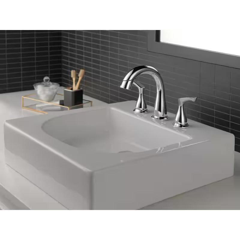 8 in. Widespread 2-Handle Bathroom Faucet with Pull-Down Spout in Chrome G536