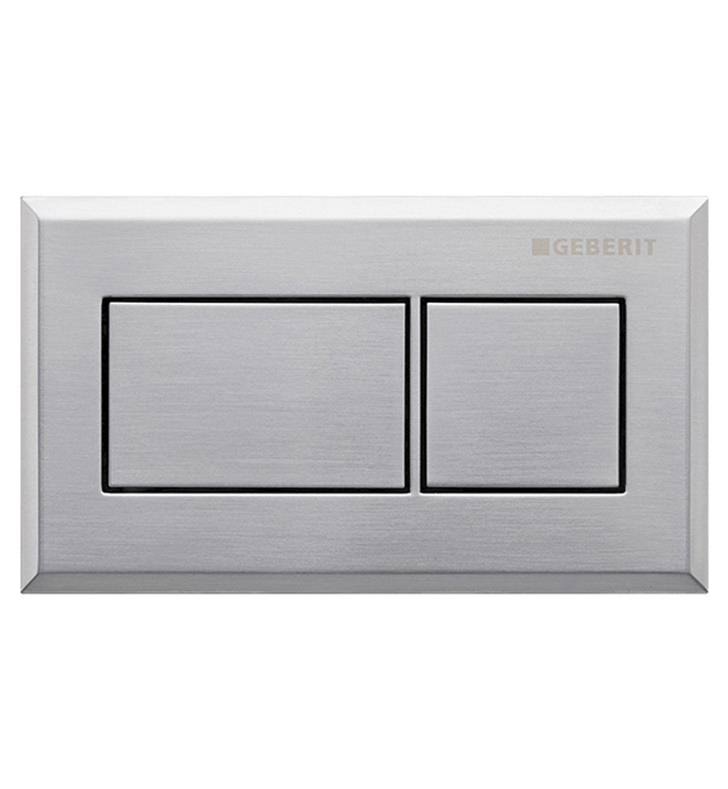 Brushed Chrome Dual Flush Actuator Plate S956449