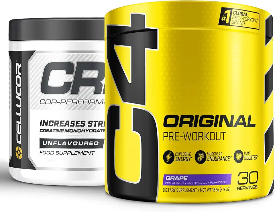 Pre Workout & Creatine Bundle, Grape, 30 Servings + 72 Servings R6641