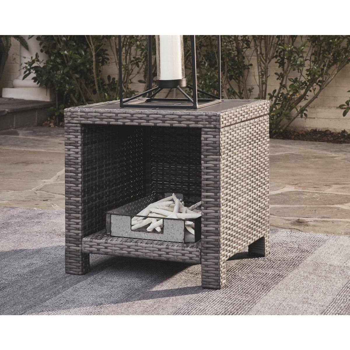 Square End Table - Gray R642878