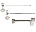 Polished Chrome Square European Pedestal Kit B571