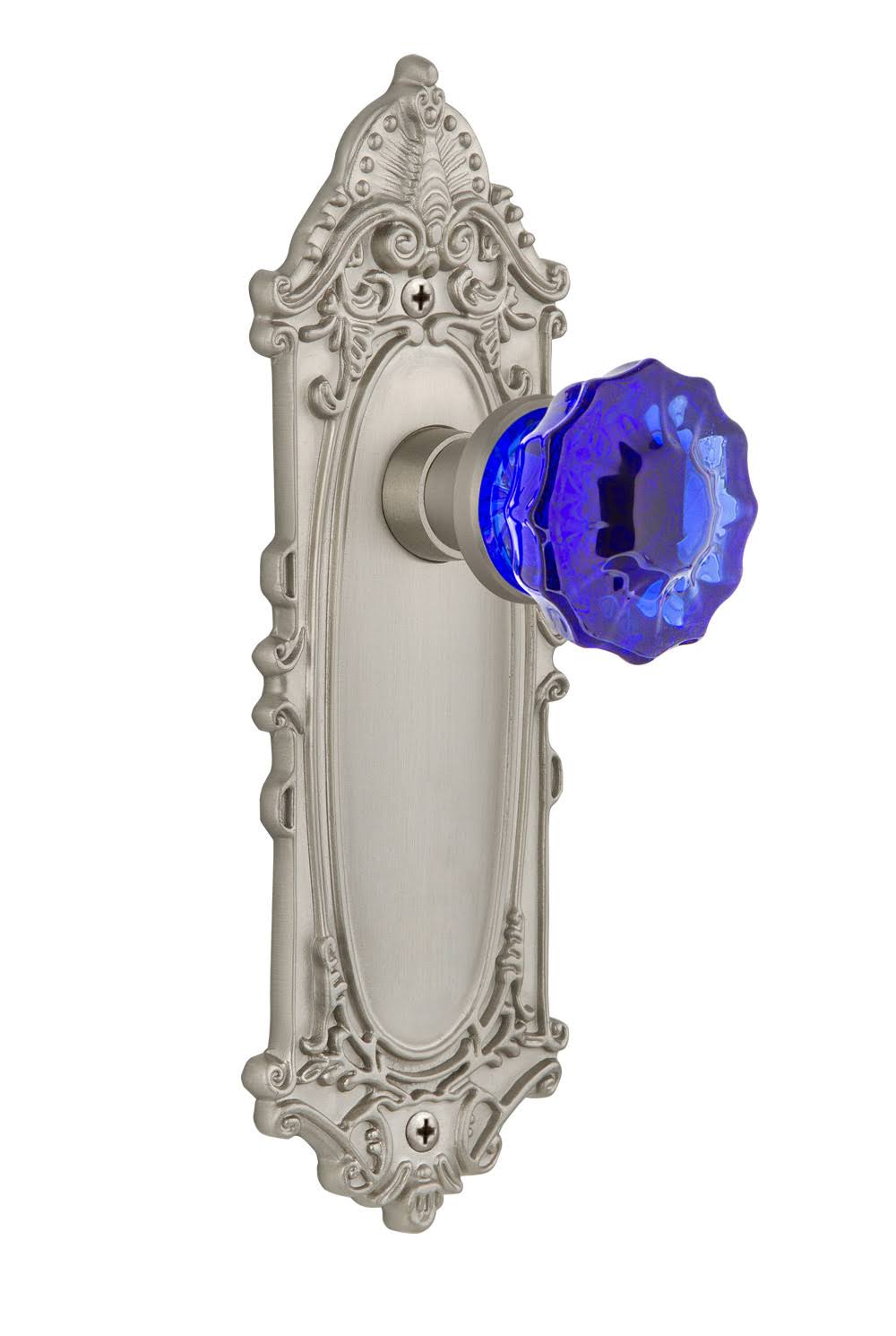 Crystal Cobalt Glass Door Knob U783