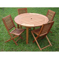 5-Piece Patio Set Brown H191