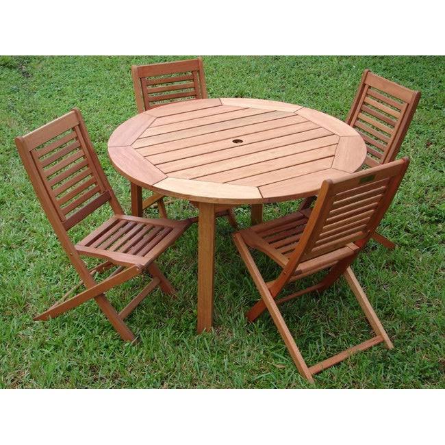 5-Piece Patio Set Brown H191