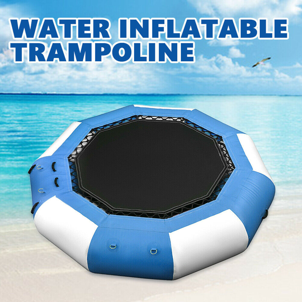 17Ft Inflatable Water Trampoline Floating Jump Bounce Platform 400kg/ 880lb Z225997