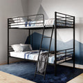 Black Twin over Twin Metal Bunk Bed V734705
