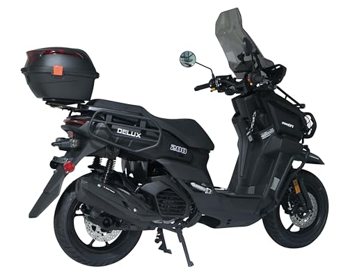Black 200cc Scooter with 13 inch Wheels H6252