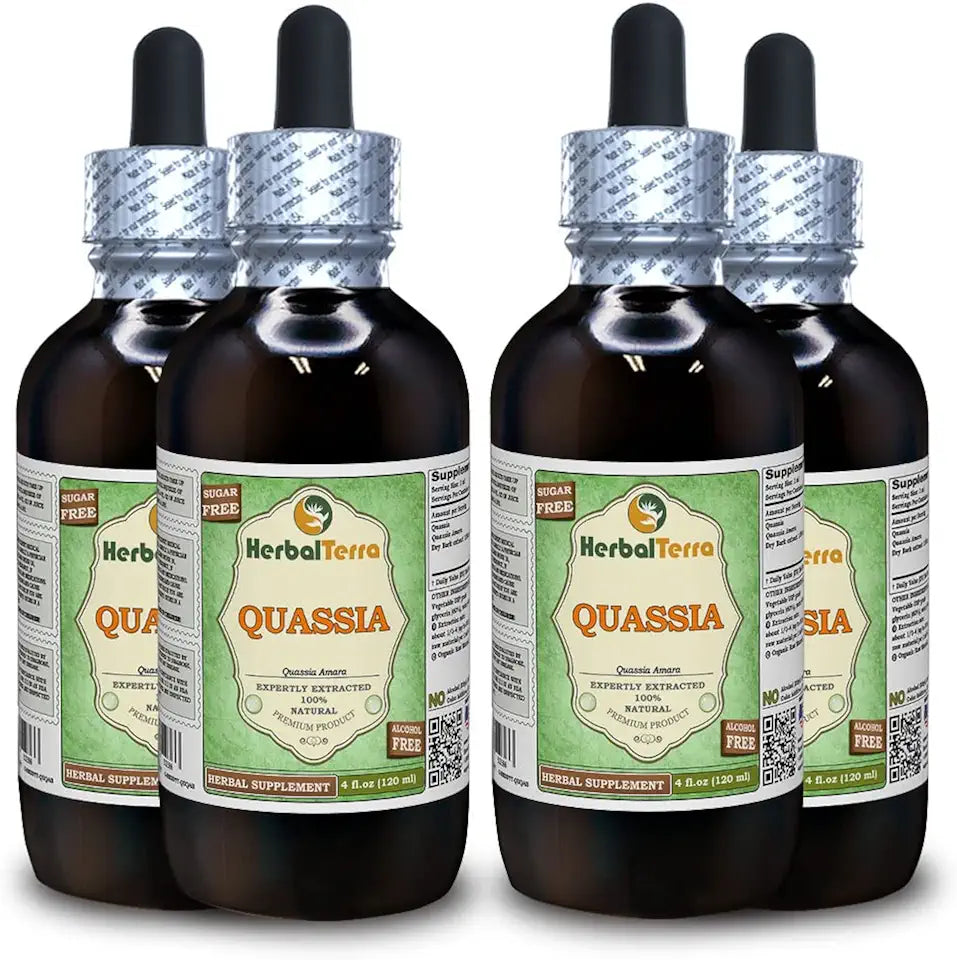 Quassia Dried Wood Alcohol-Free Liquid Extract 4x120 ml I763