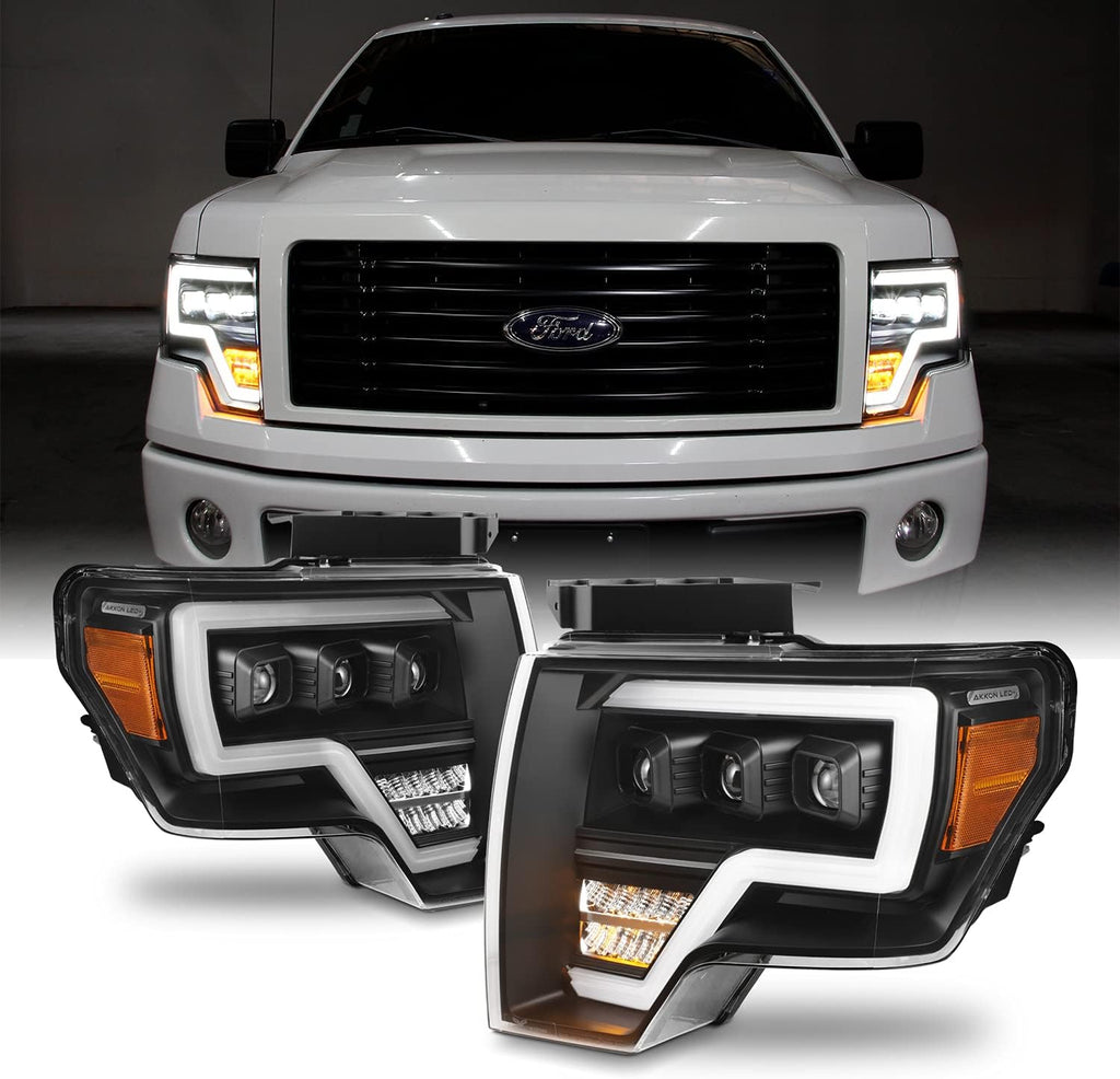 Black Projector Beam Headlights Pair L45641
