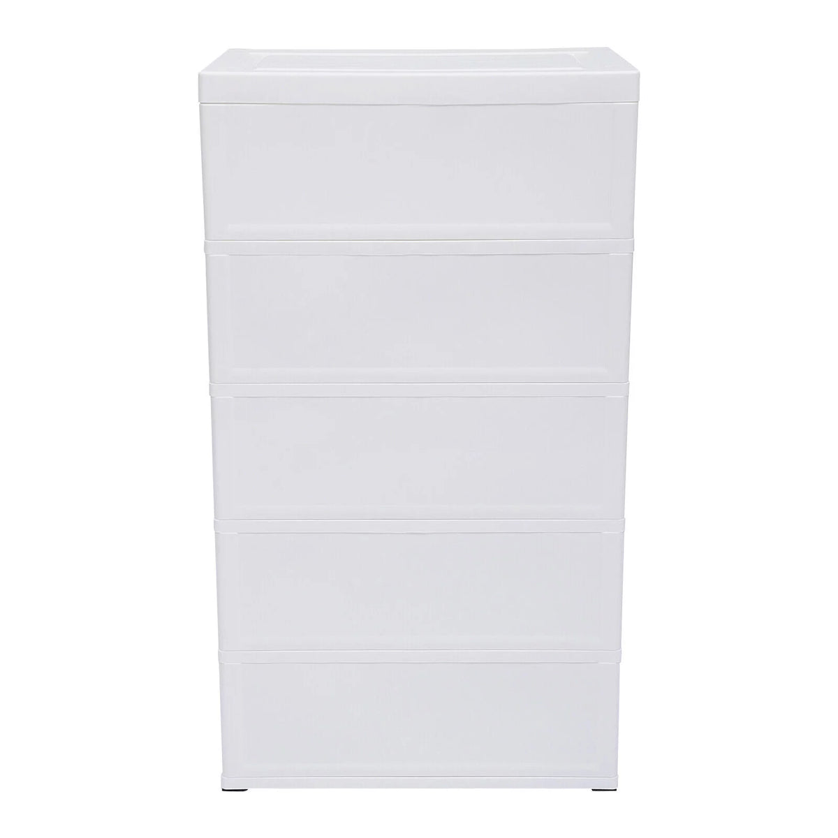 5 Plastic Drawers Dresser with Wheels Gradient Blue G8698