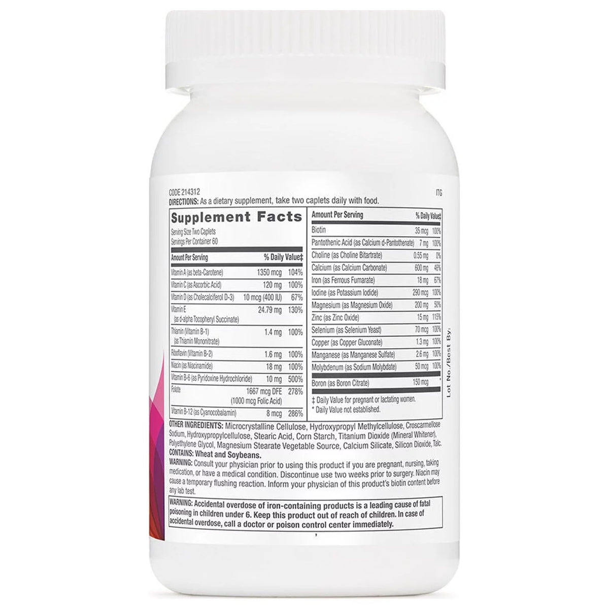 Prenatal Formula with Iron 120 Caplets O2599