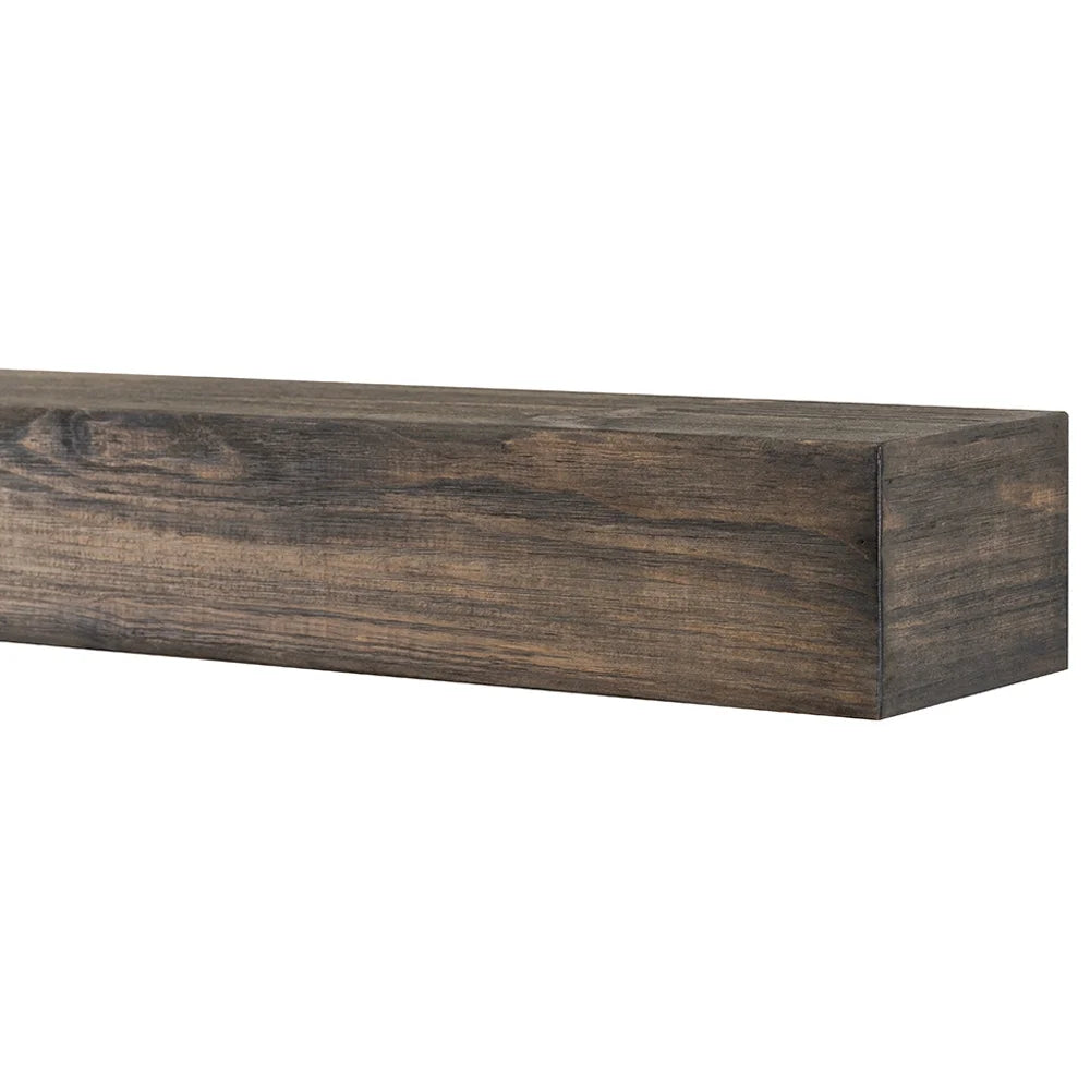 60-in Farmhouse Wood Fireplace Mantel Shelf E1272