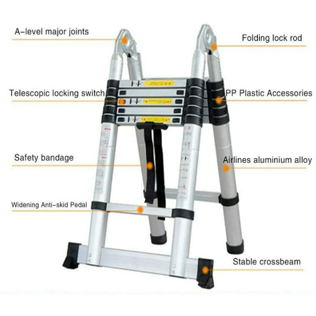 12.5FT Aluminum Telescoping Ladder K34954