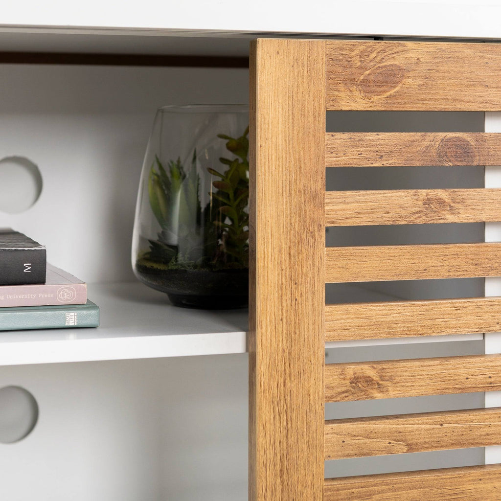 Sliding Door TV Console - Grey Wash B210