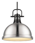 1 Light Pendant with Rod in Matte Black C250