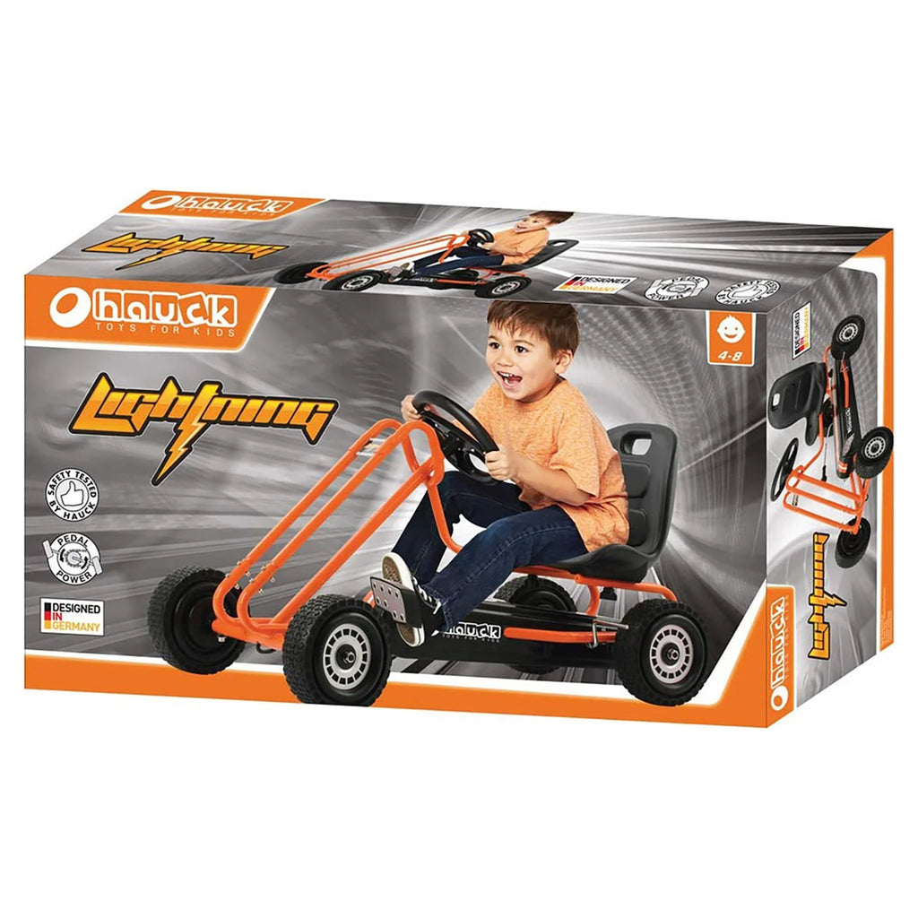 Lightning Pedal Go Kart Ride-on Toy with Adjustable Seat O2441