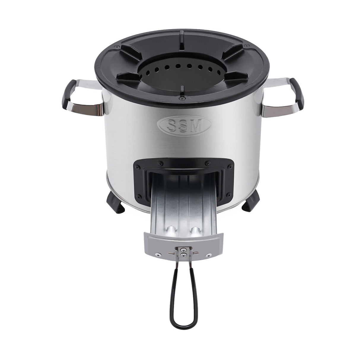 Stainless Steel Wood Burning Camping Stove with Storage Bag B4921