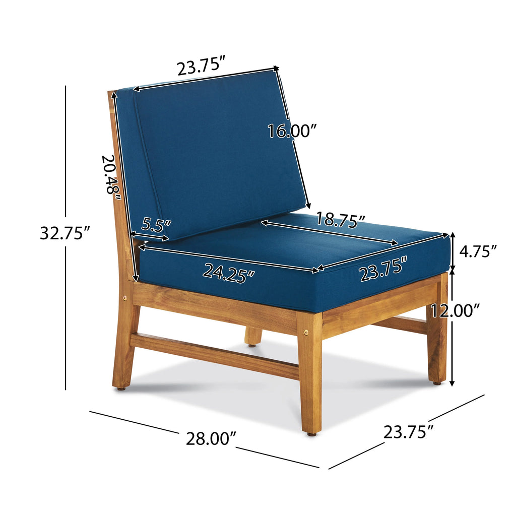 7-Piece Acacia Wood Outdoor Sofa Set U889