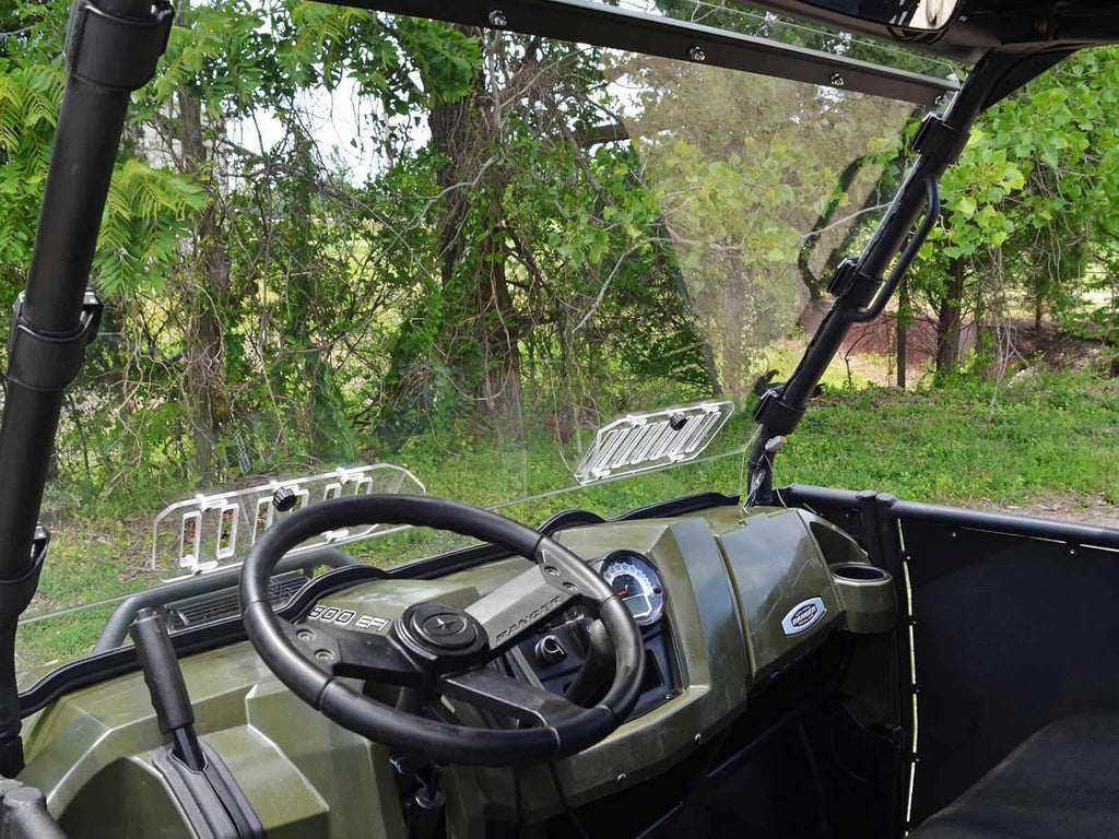 Vented Full Windshield for Polaris Ranger Full-Size 570 / Crew, 1/4 Thick Polycarbonate Q1986
