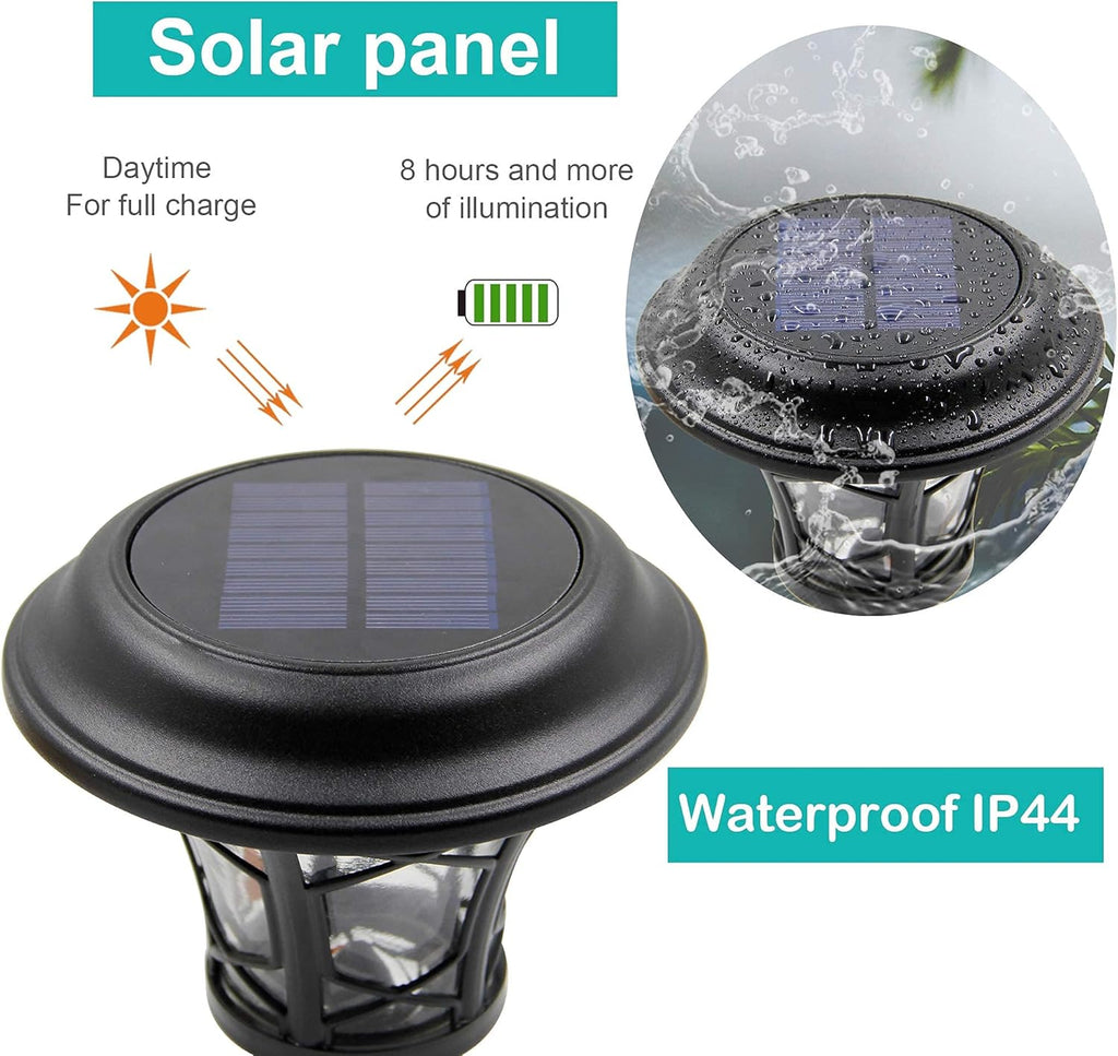 6 Pack Solar Powered Pathway Lights, Warm White R681