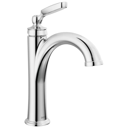 Brushed Nickel Single Hole Bathroom Faucet with Metal Push-Pop Drain Assembly G780577