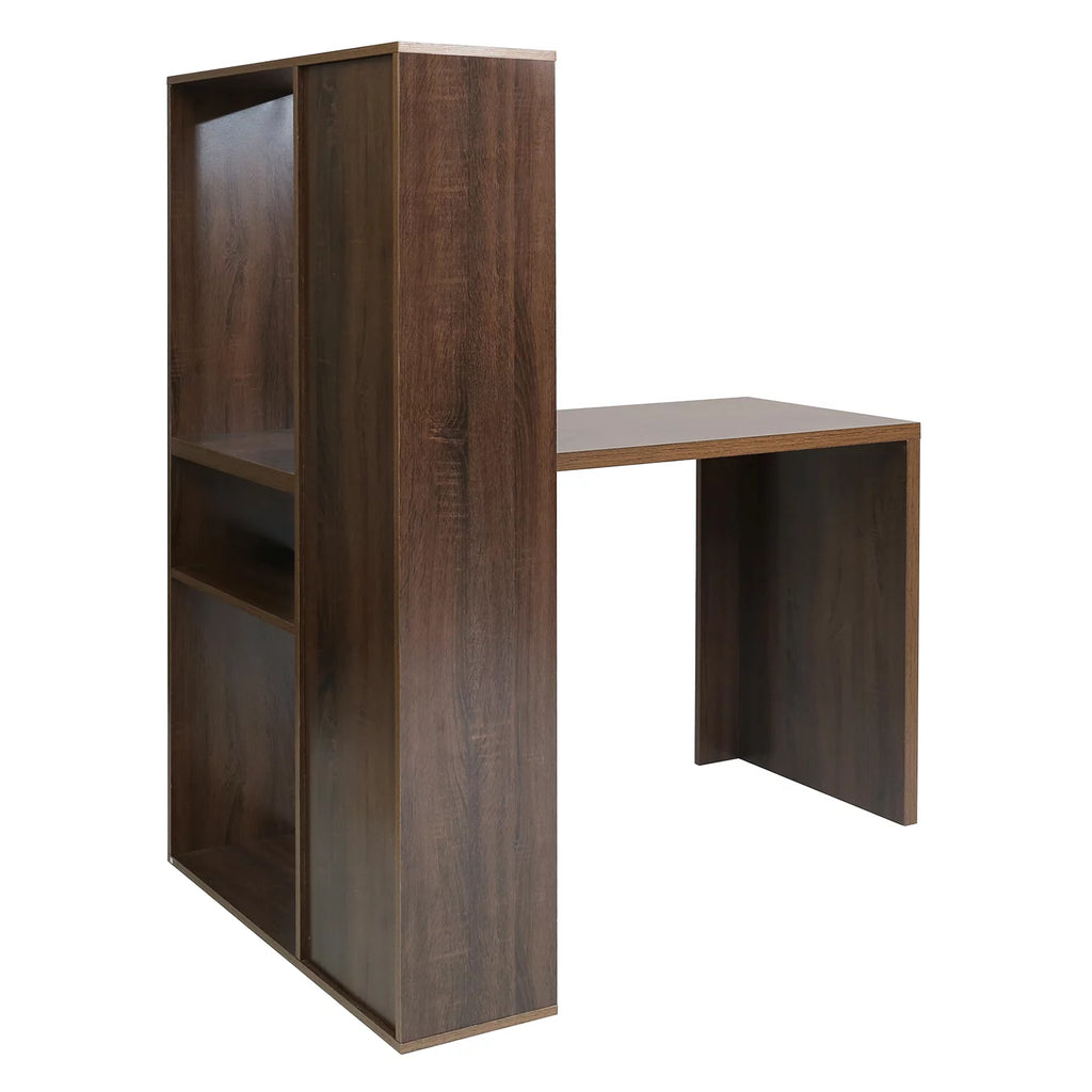 2 in 1 Computer Desk L-Shape Desktop with Shelves S91532