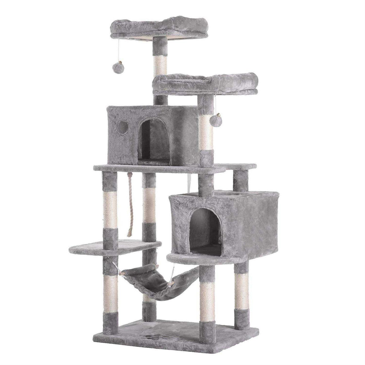Large Multi-Level Cat Tree Condo with Sisal-Covered Scratching Posts S53332