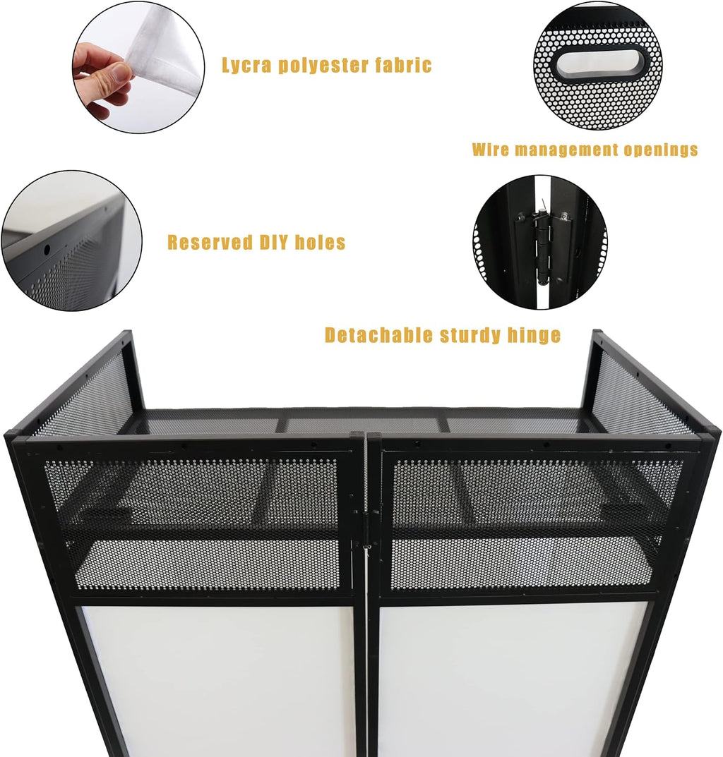 DJ Booth with Metal Frame and Travel Bag X658308