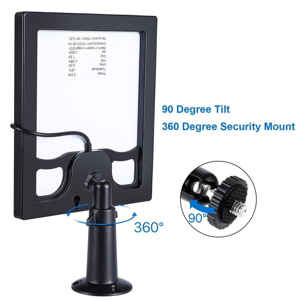 Solar Panel for Ring Spotlight Cam with Security Wall Mount 3.6 M Cable R327