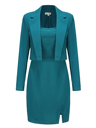 Women's Lightweight Blazer Dress Suit Sets 2 Piece Z887329