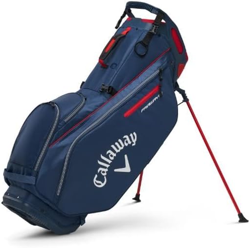 Navy Red White Stand Bag O9276