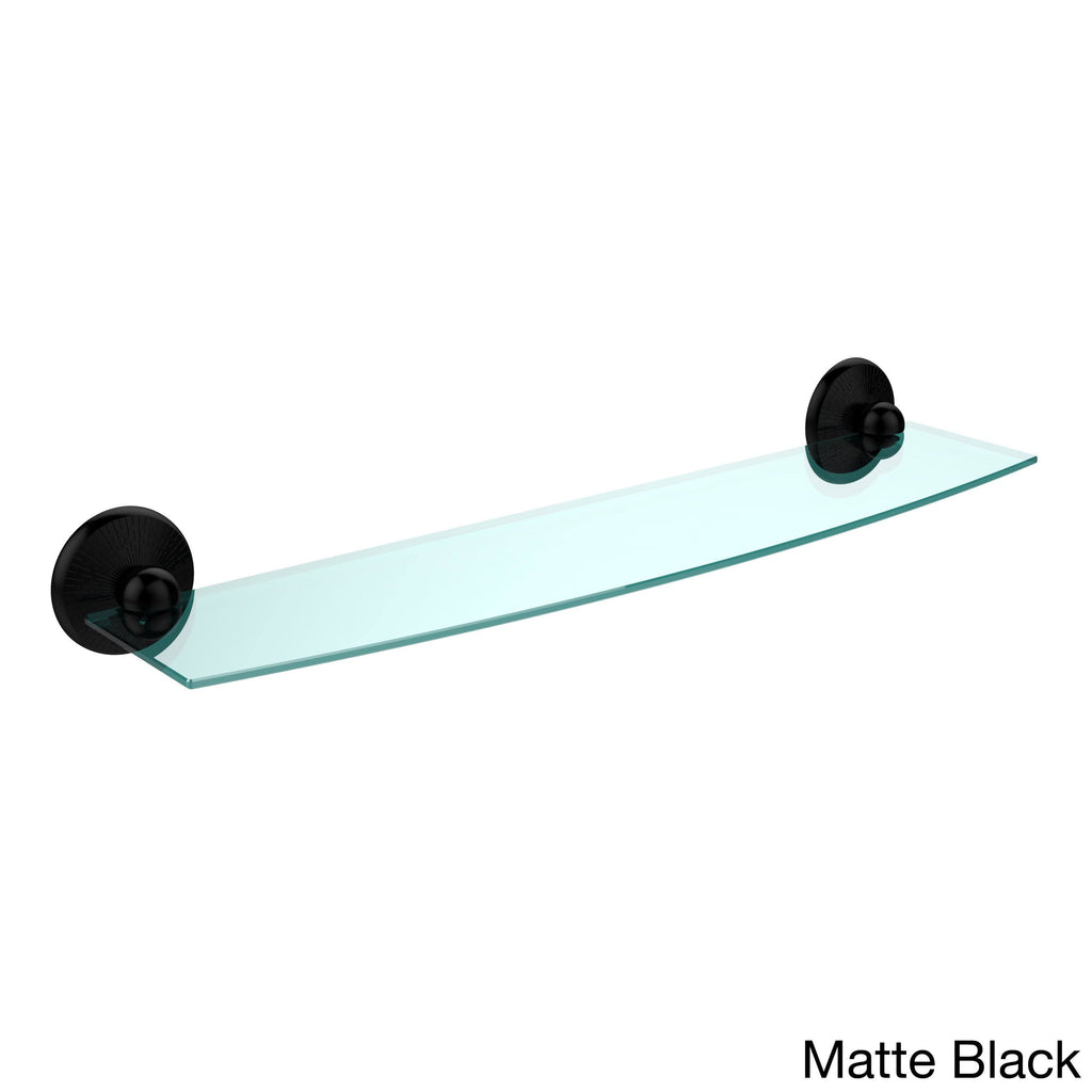 24 inch Glass Shelf Matte Black V16231