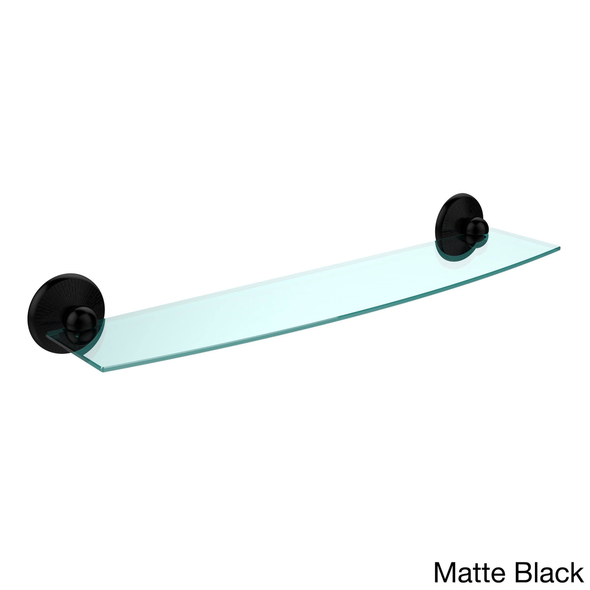 24 inch Glass Shelf Matte Black V16231