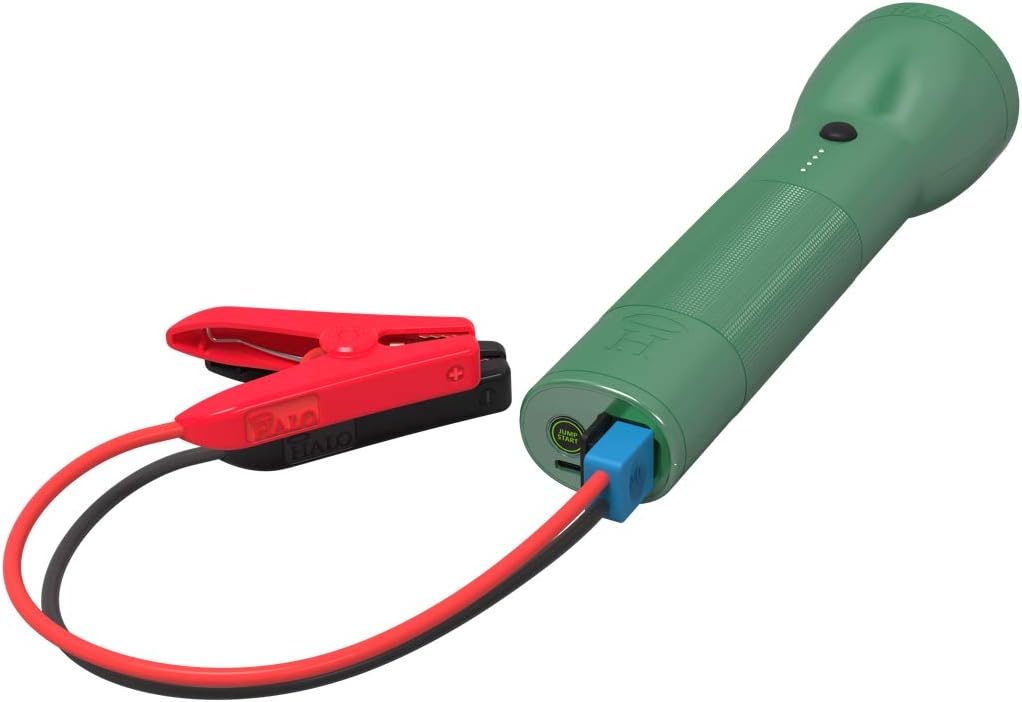Rechargeable Lithium LED Flashlight with Car Jump Starter and Phone Charger V773774