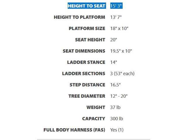 15' Classic Ladder Stand W9531