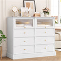 Black 8 Drawer Wood Dresser Y41243