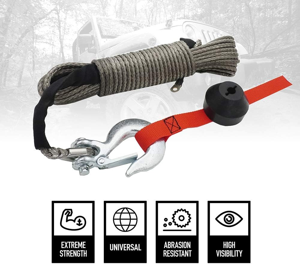 50'x3/16” Synthetic Winch Rope Kit N220678
