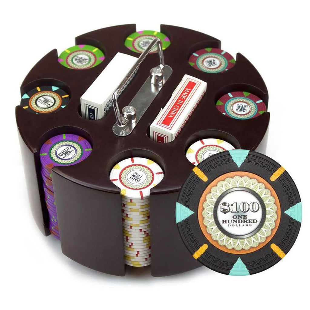 200ct Clay Gaming Chip Set in Carousel P7474