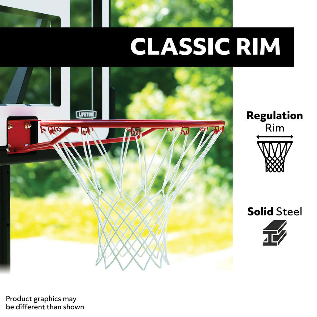 Adjustable Portable Basketball Hoop 44-Inch Polycarbonate K515