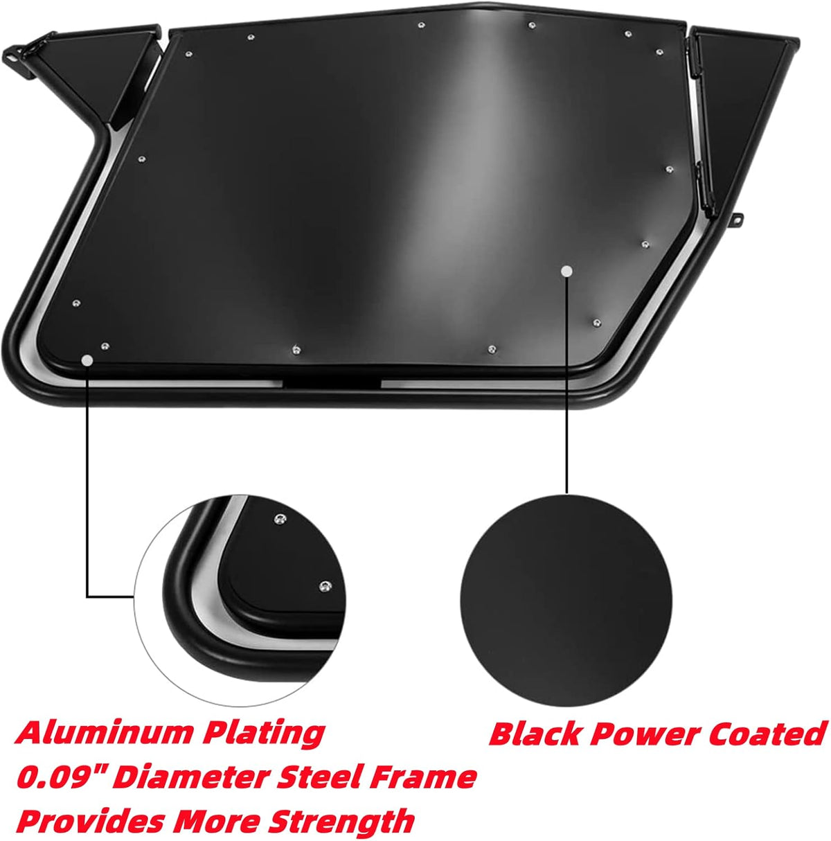 UTV Metal Doors with Automotive Style Latch, 2Pcs U3867